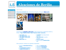 Tablet Screenshot of aleacionesdeberilio.com